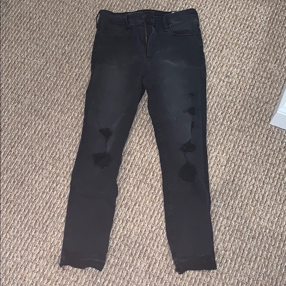 Abercrombie & Fitch Denim - Abercrombie & Fitch Black High Rise Ankle Jeans